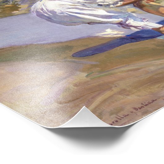 Valencia Beach Morgenlicht | Joaquí n Sorolla | Fotodruck (Ecke)