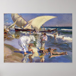 Valencia Beach Morgenlicht | Joaquí n Sorolla | Poster