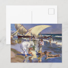 Valencia Beach Morgenlicht | Joaquí n Sorolla | Postkarte