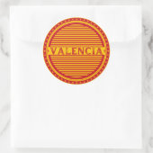 Valencia City Pride Emblem – Spanish Identity Runder Aufkleber (Tasche)