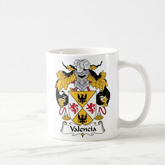 Valencia-Familienwappen Kaffeetasse (Rechts)