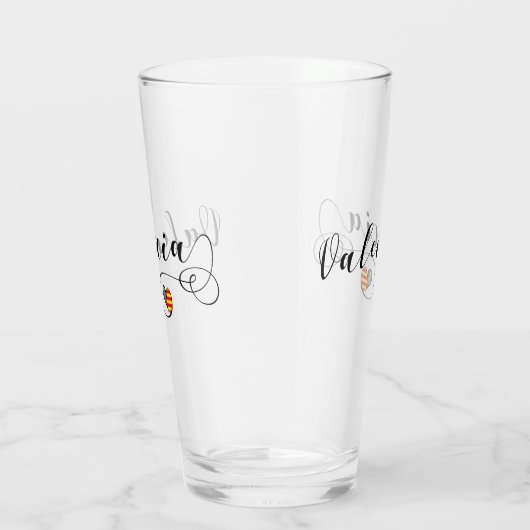 Valencia Flag Herz, Valencia, Spanien Glas (Rechts)