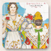 Valencia-Fliese Getränkeuntersetzer (Vorderseite)