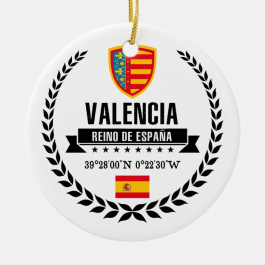 Valencia Keramik Ornament (Vorne)
