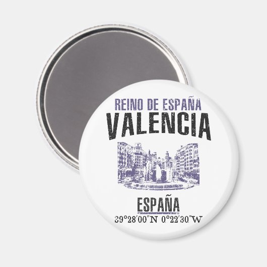 Valencia Magnet (Vorderseite/Rückseite)