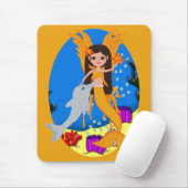 Valencia: Orange Merfaery und Dolphin Mousepad (Mit Mouse)