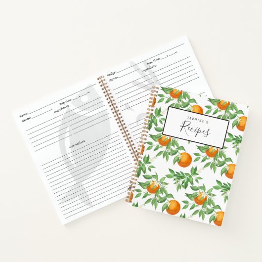 Valencia Orange Rezept Buch (Innenseite)