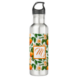 Valencia Orange und Blossom Personalisiert Edelstahlflasche