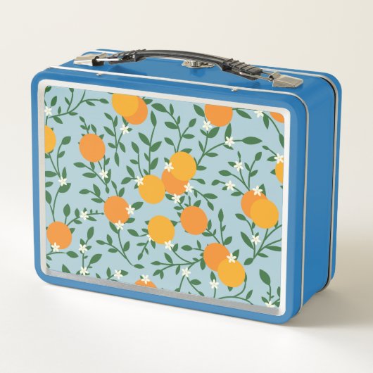 Valencia-Orangen MetallLunchbox Metall Brotdose (Rückseite)