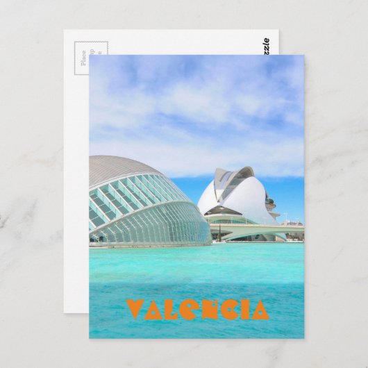Valencia Postkarte (Vorne/Hinten)