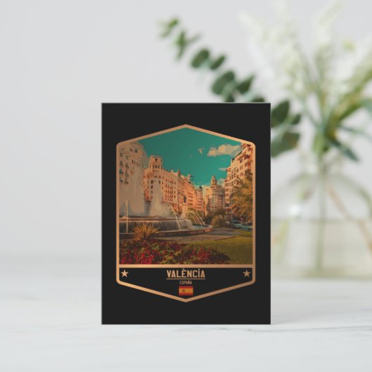 Valencia Postkarte (Stehend Vorderseite)