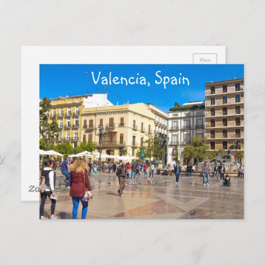 Valencia Postkarte (Vorne/Hinten)