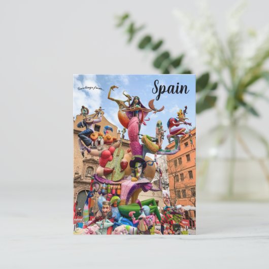 Valencia Postkarte (Stehend Vorderseite)