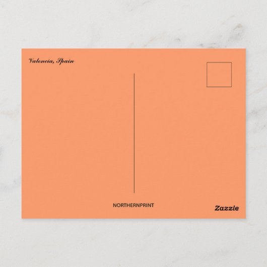 Valencia Postkarte (Rückseite)