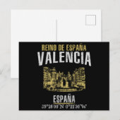 Valencia Postkarte (Vorne/Hinten)