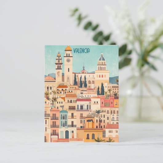 Valencia Postkarte (Stehend Vorderseite)