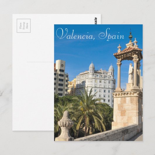 Valencia Postkarte (Vorne/Hinten)