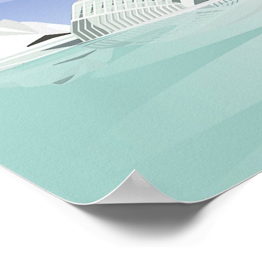 Valencia Reiseplakat Poster (Ecke)