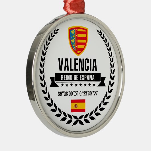 Valencia Silbernes Ornament (Rechts)