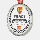 Valencia Silbernes Ornament (Links)