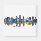 Valencia Skyline Magnet (Vorne)