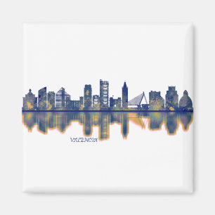 Valencia Skyline Magnet