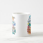 Valencia Spain Cityscape Watercolor Travel Custom Kaffeetasse (Mittel)