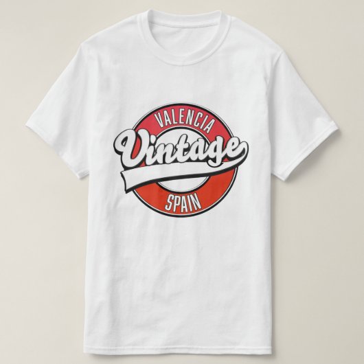 valencia spain Retrologo T-Shirt (Design vorne)