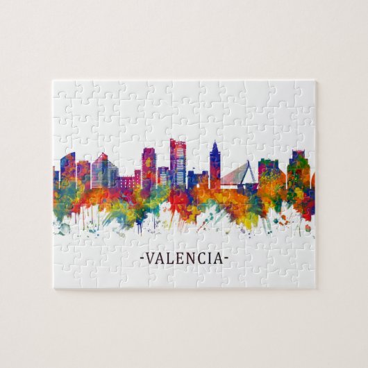 Valencia Spain Skyline Puzzle (Horizontal)