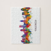 Valencia Spain Skyline Puzzle (Vertikal)