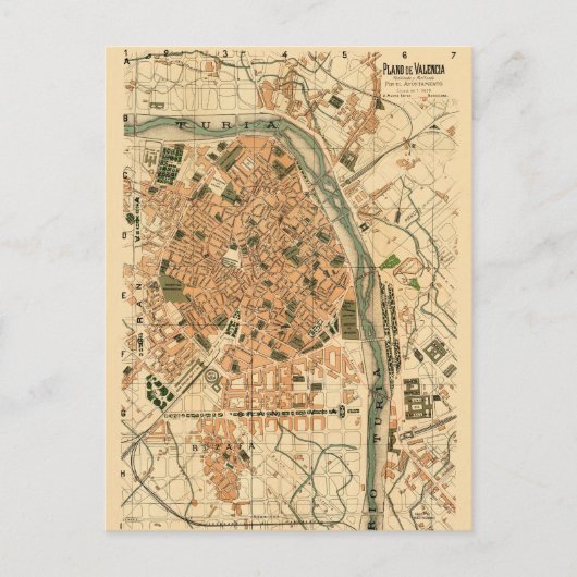 Valencia Spanien 1904 Postkarte (Vorderseite)