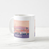 Valencia Spanien Altstadt Pastel Reisen Kaffeetasse (Vorderseite Links)