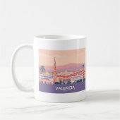 Valencia Spanien Altstadt Pastel Reisen Kaffeetasse (Links)