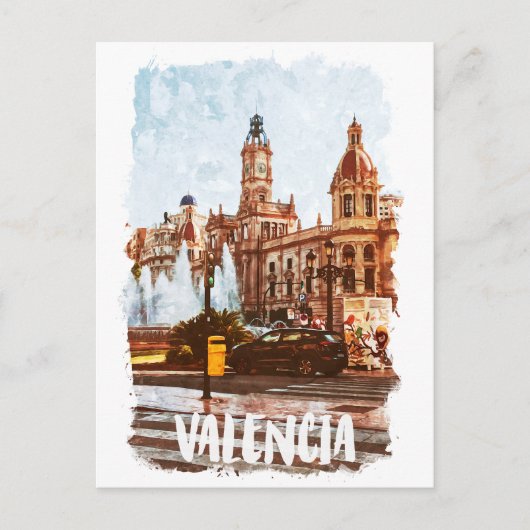 Valencia Spanien Architektur Reisen Postkarte (Vorderseite)