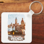 Valencia Spanien Architektur Reisen Schlüsselanhänger (Rückseite)