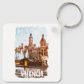 Valencia Spanien Architektur Reisen Schlüsselanhänger (Rückseite)