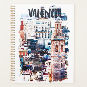 Valencia Spanien Architektur Wasserfarben Stadt Planer