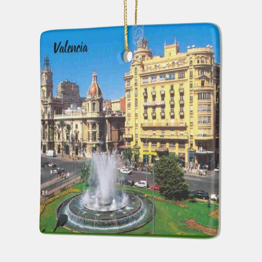 Valencia Spanien Custom Panorama Ornament (Links)