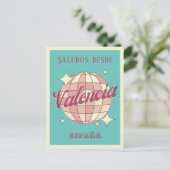 Valencia Spanien España Retro Vintage Postkarte (Stehend Vorderseite)