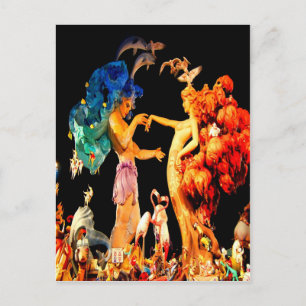 Valencia Spanien falla nou campanar Postkarte