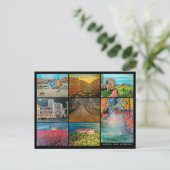 Valencia Spanien Gemälde von Alfred Fox Postkarte (Stehend Vorderseite)