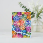 Valencia Spanien Karte (Stehend Vorderseite)