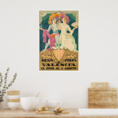 Valencia Spanien Kunst Vintage Spanischer Druck Fe Poster (Küche)