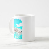 Valencia Spanien L'Hemisfèric Watercolor Kaffeetasse (Vorderseite Links)