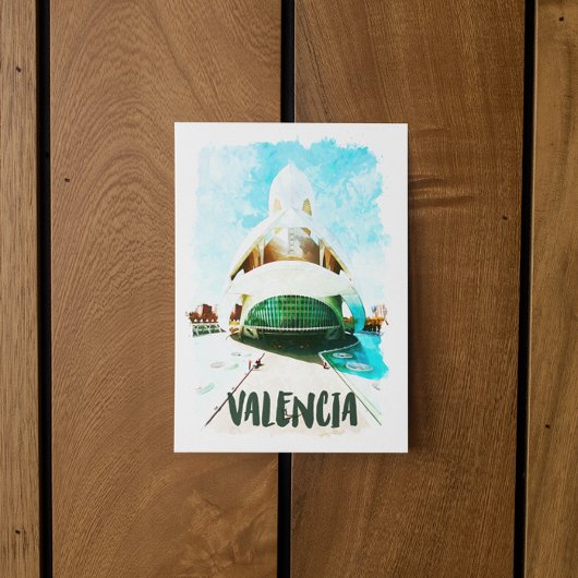 Valencia Spanien Palau de les Arts Reina Sofía Postkarte