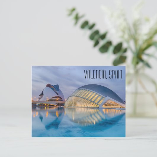 Valencia Spanien Postkarte (Stehend Vorderseite)