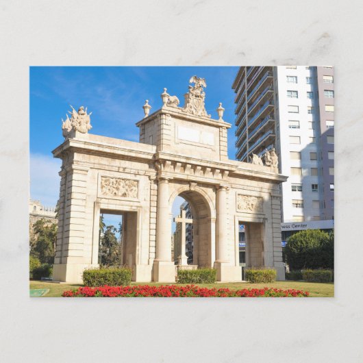 Valencia, Spanien Postkarte (Vorderseite)