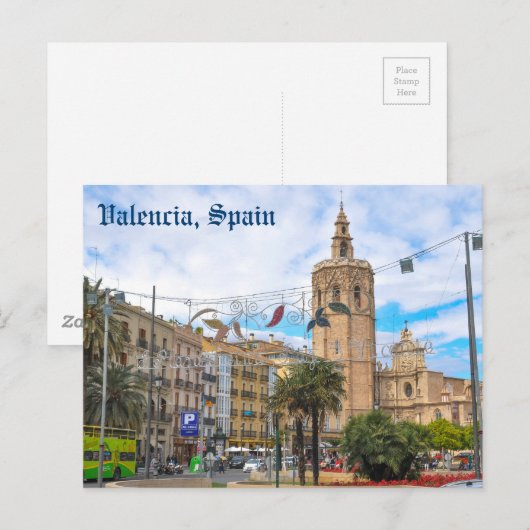 Valencia, Spanien Postkarte (Vorne/Hinten)
