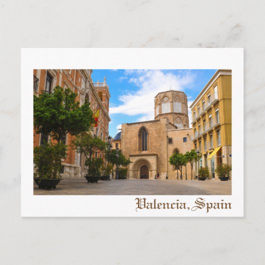 Valencia, Spanien Postkarte (Vorderseite)