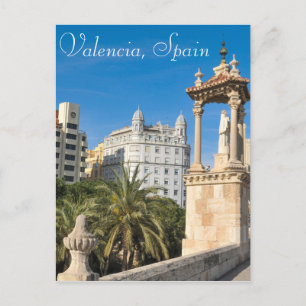 Valencia, Spanien Postkarte